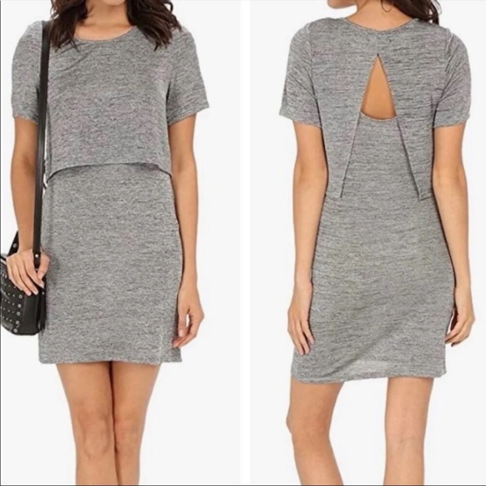Minkpink Revolution Layered Overlay T-Shirt Dress